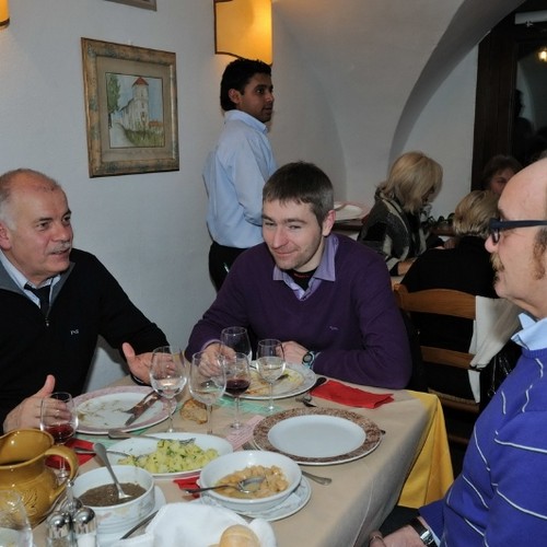 A.D.A. Arco - cena vegetariana - con grande onore - il nosto Sindaco - Vice Sindaco con il nostro presidente